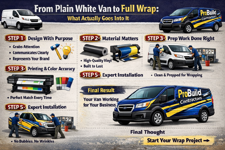 Plain White Van to Full Wrap: What Actually Goes Into It